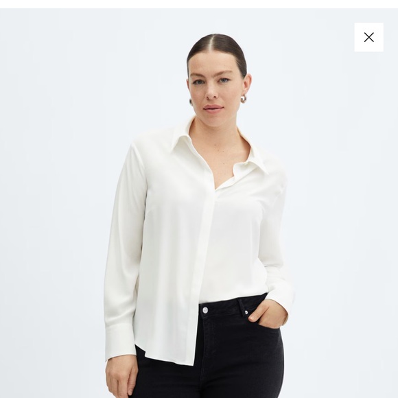 Mango Tops - Mango Elegant White Blouse